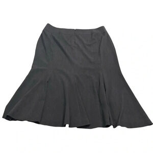 Lane Bryant Women's Charcoal Gray Flared Midi Skirt‎ Size 20